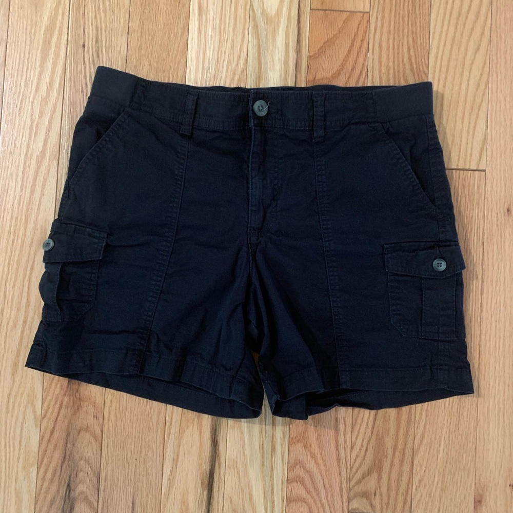 Lee Black Women’s Cargo Shorts with Side Pockets